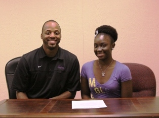 Coach Carone Tharpe Welcomes Newest Member to Dance Squad